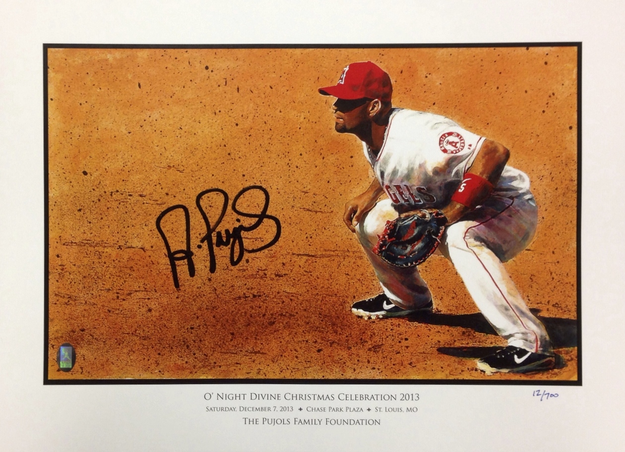 2013 - O' Night Divine, Limited Edition Print. Signed by Albert Pujols