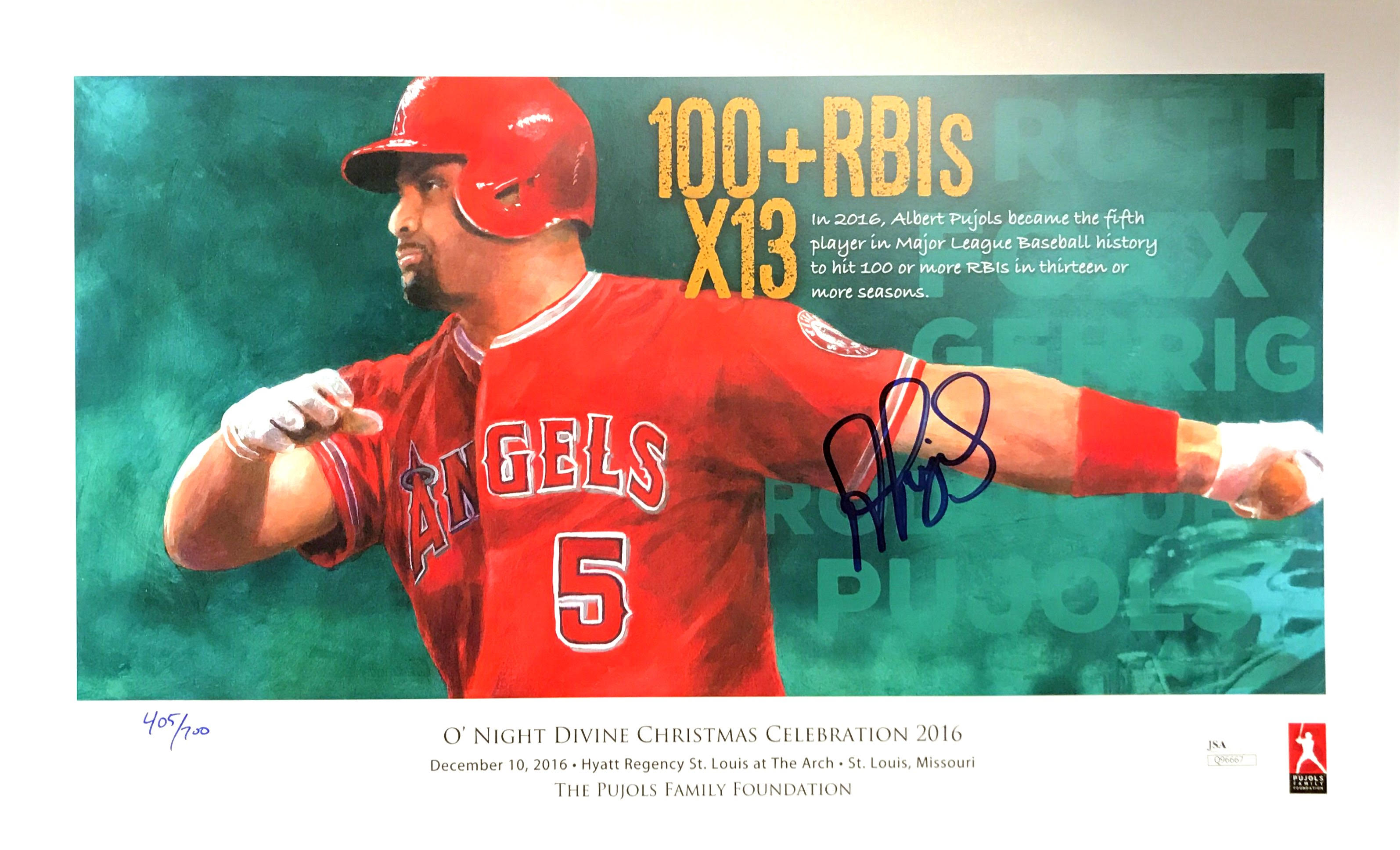 2016 - O' Night Divine, Limited Edition Print. Signed by Albert Pujols